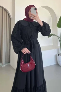 فستان بتفاصيل مطرزة - Фото 2