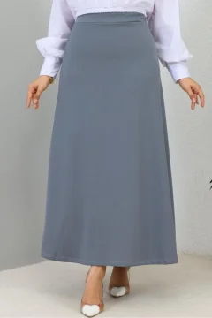 تنورة نسائي انيقة باللون الرمادي - Фото 2