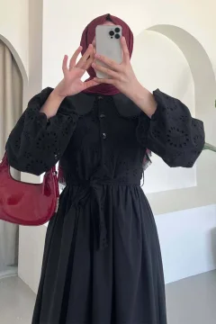 فستان بياقة بمطرز - Фото 4