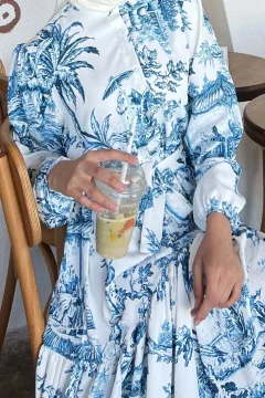 فستان نسائي منقوش - Фото 7