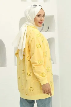 سترة نسائي انيقه باللون الأصفر مطرزة - Фото 5