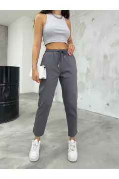 Elegant women's gray pants - Фото 1