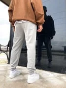 بنطال رياضي مرتفع للجنسين - Фото 1