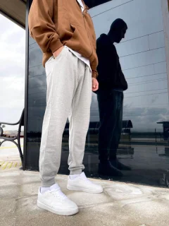 بنطال رياضي مرتفع للجنسين - Фото 2