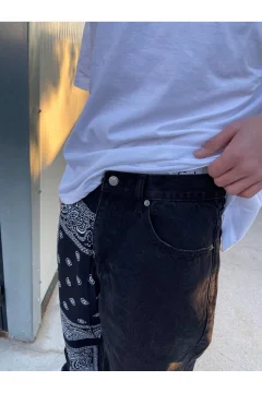 قسط مصمم باندانا الجينز المرقعة - Фото 7