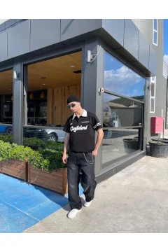 تي شيرت ذو ياقة بولو واثقة مقاس كبير - Фото 5