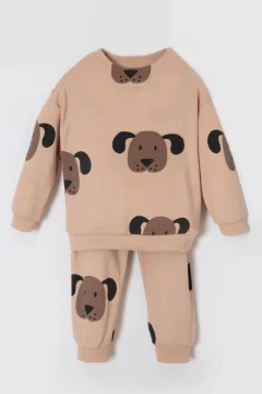 مجموعة سفلية مزدوجة على شكل دب تيدي للأطفال - Фото 8