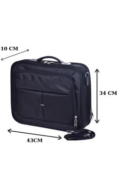 ، حقيبة الكمبيوتر المحمول باللون الاسود - Фото 2