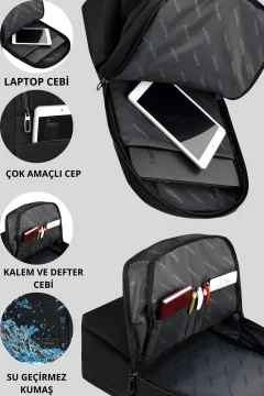 حقيبة ظهر الكمبيوتر المحمول وحقيبة الكلية والمدرسة الثانوية والمتوسطة - Фото 3