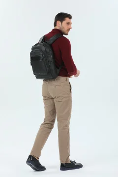 حقيبة ظهر كمبيوتر محمول باللون الاسود للجنسين - Фото 5