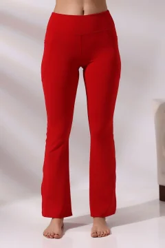 بنطال نسائي رياضي باللون الاحمر - Фото 4