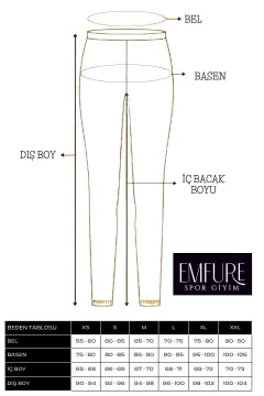 بنطال رياضي نسائي رمادي عالي الخصر - Фото 2