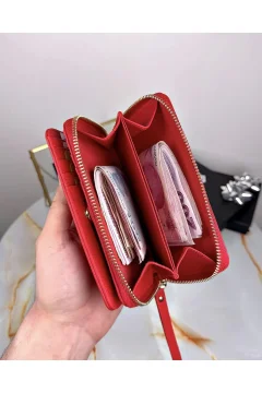 محفظة نسائية فاخرة باللون الاحمر - Фото 7