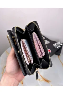 محفظة نسائية فاخرة اللون أسود - Фото 3