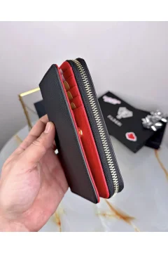 محفظة نسائية فاخرة اللون أحمر - Фото 3