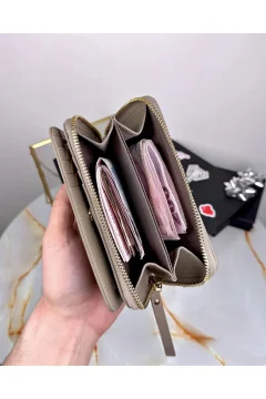 محفظة نسائية فاخرة اللون كريم - Фото 3