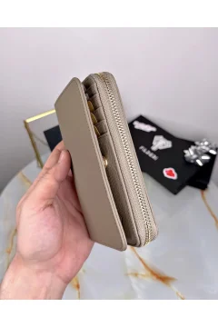 محفظة نسائية فاخرة اللون كريم - Фото 5