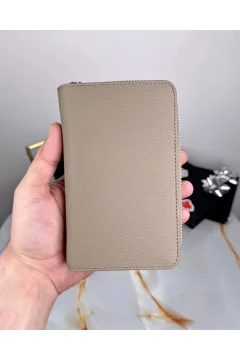 محفظة نسائية فاخرة اللون كريم - Фото 4