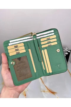 محفظة نسائية فاخرة اللون أخضر - Фото 2