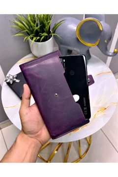 محفظة هاتف نسائيه من الجلد الطبيعي - Фото 2