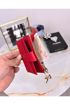 حامل بطاقات من الجلد الطبيعي وخطاف مفاتيح - Фото 2