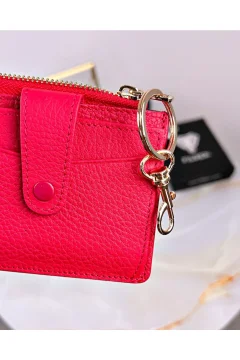 حامل بطاقات من الجلد الطبيعي وخطاف مفاتيح - Фото 5