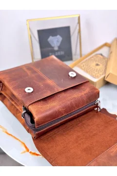 حقيبة يد من جلد بتصميم عصري - Фото 5