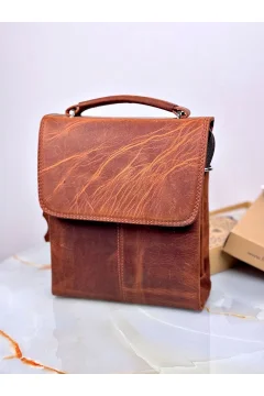 Modern Design Genuine Calf Leather Clutch Bag - Фото 1