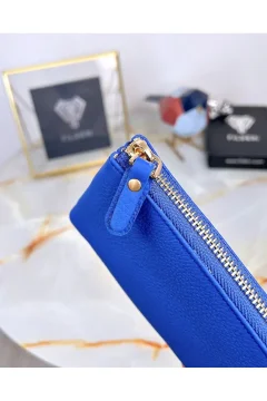 حقيبة نسائية من الجلد الطبيعي بسلسلة - Фото 4