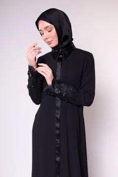 عباية سوداء بسيطة - Фото 5