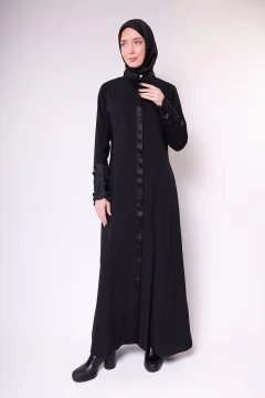 عباية سوداء بسيطة - Фото 6