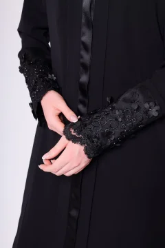 عباية سوداء بسيطة - Фото 4