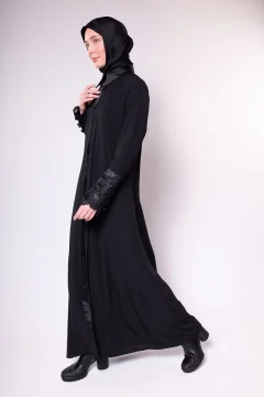 عباية سوداء بسيطة - Фото 2