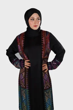 عباية فلسطينية فاخرة تصميم خاص مطرزة فيراس - Фото 3