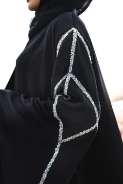 عباية نسائي رائعه وأنيق للغاية باللون الاسود - Фото 4