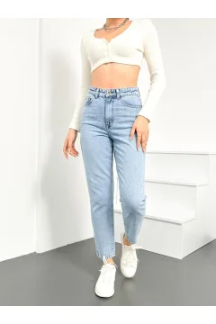 جينز نسائي عالي الخصر - Фото 7