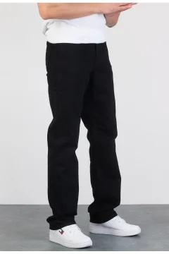 بنطال جينز رجالي أسود مستقيم - Фото 8