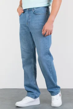 بنطلون رجالي ازرق منوسط - Фото 4