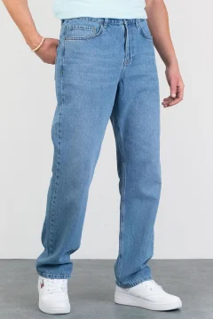 بنطلون رجالي ازرق منوسط - Фото 3