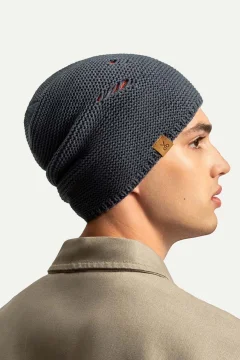 قبعة صوفية للجنسين باللون الرمادي - Фото 7