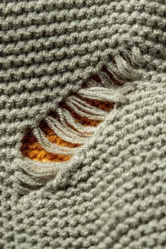 قبعة صوفية للجنسين باللون الرمادي الفاتح - Фото 9