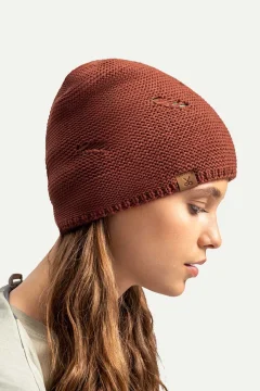 قبعة صوفية للجنسين باللون البني - Фото 8