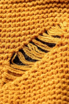 قبعة صوفية للجنسين باللون الاصفر - Фото 5