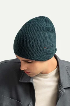 قبعة صوفية للجنسين باللون الرمادي الغامق - Фото 3