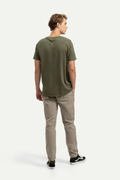 t -shirtللجنسين كبير الحجم لون رمادي بتصميم مميز - Фото 8