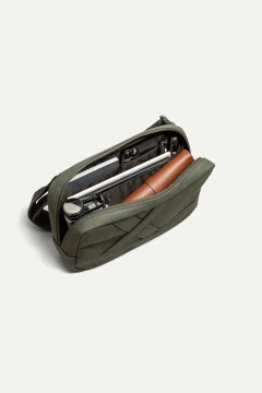 حقيبة كتف للجنسين باللون الرمادي - Фото 5