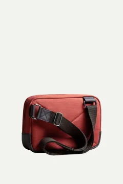 حقيبة كتف للجنسين باللون الخمري الفاخر - Фото 6