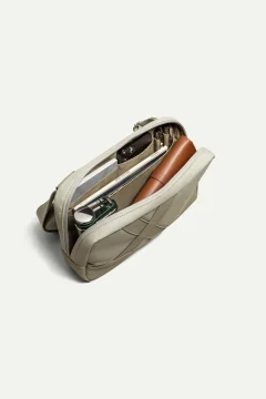 حقيبة كتف للجنسين باللون الابيض الاسمنتي - Фото 9