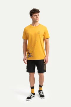 t -shirtللجنسين اصفر مطبوع - Фото 3