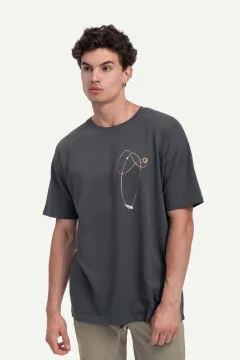 t -shirtللجنسين دخاني مطبوع - Фото 2